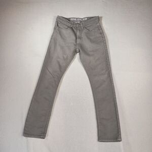Vintage Genes Black VGB Jeans Men 28x30 Gray Slim Fit Skinny Stretch Punk Skate